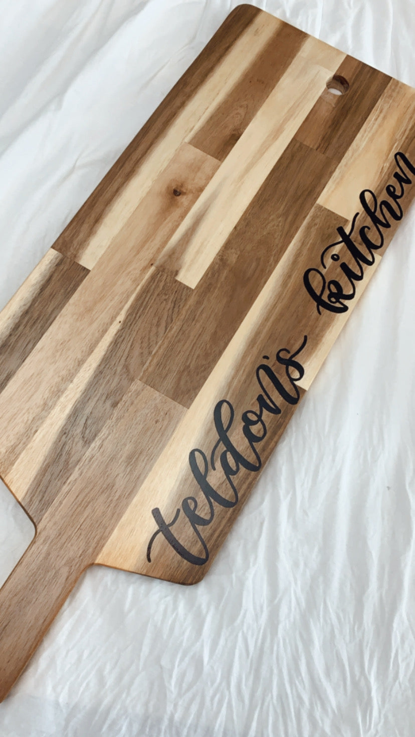 Large Custom Wooden Cutting Board